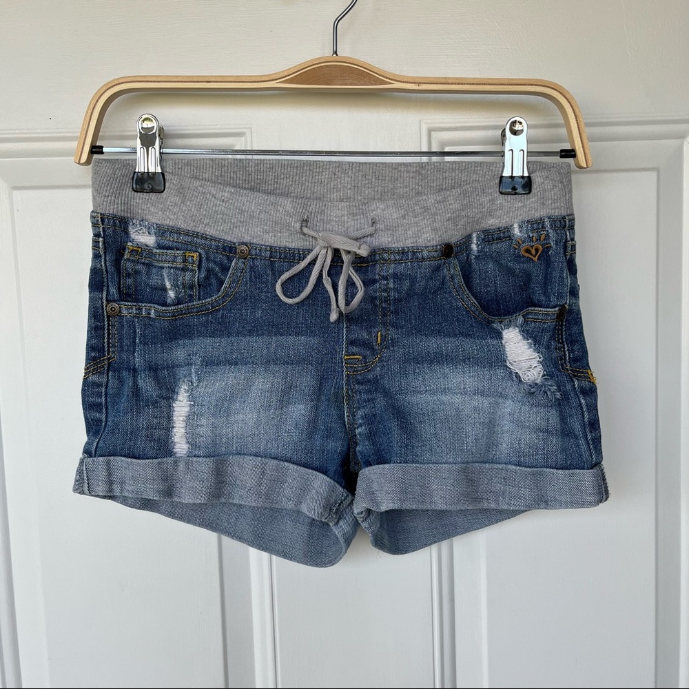 •JUSTICE• Super Low Girls Denim Shorts - Size 10 1/2